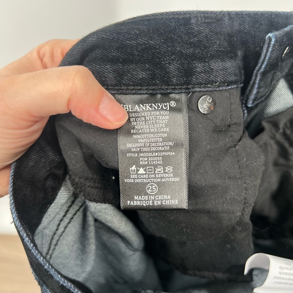 Blank NYC Black Velvet Denim Maxi Pencil Midi Skirt with Slit NWT - Picture 9 of 9